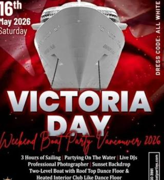 Victoria Day Weekend Whiteout Boat Party Vancouver 2026 