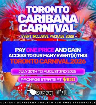 Toronto Caribana Event Package 2026 | Party Inclusive | 5 Days Package 