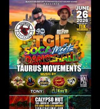Tgif: Soca Meets Dancehall !!tauras Movement Live Fr Trinidad 