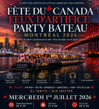 FÊte Du Canada Feux D’artifice Bateau MontrÉal 2026 