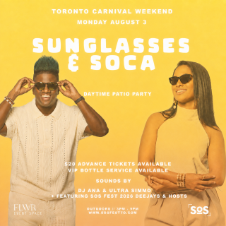 Dj Ana & Ultra Simmo Present Sunglasses & Soca | Daytime Patio Lime | Toronto Carnival… 