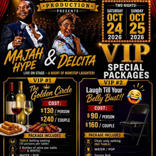 Majah hype & delcita live in a comedy show 
