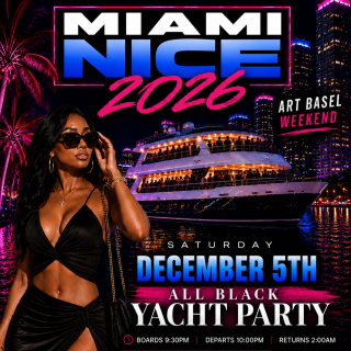 Miami Nice 2026 | Art Basel Weekend All Black Yacht Party 