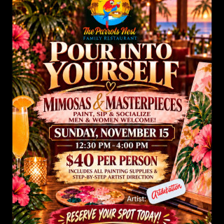 Mimosas & Masterpieces - Pour into Yourself 