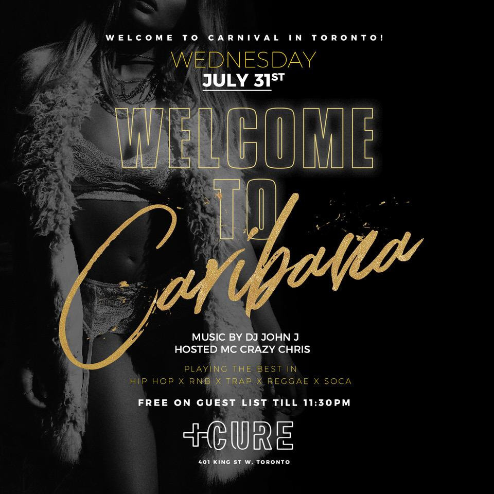 WELCOME TO CARNIVAL @CURE NIGHTCLUB - FREE GUESTLIST!
