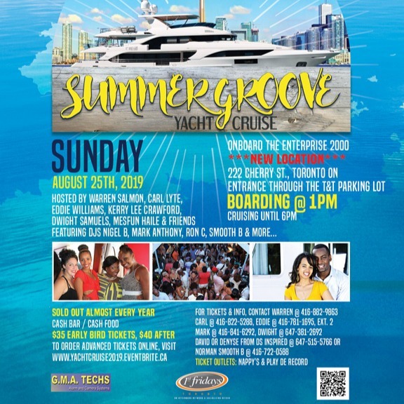 SUMMER GROOVE YACHT CRUISE 2019