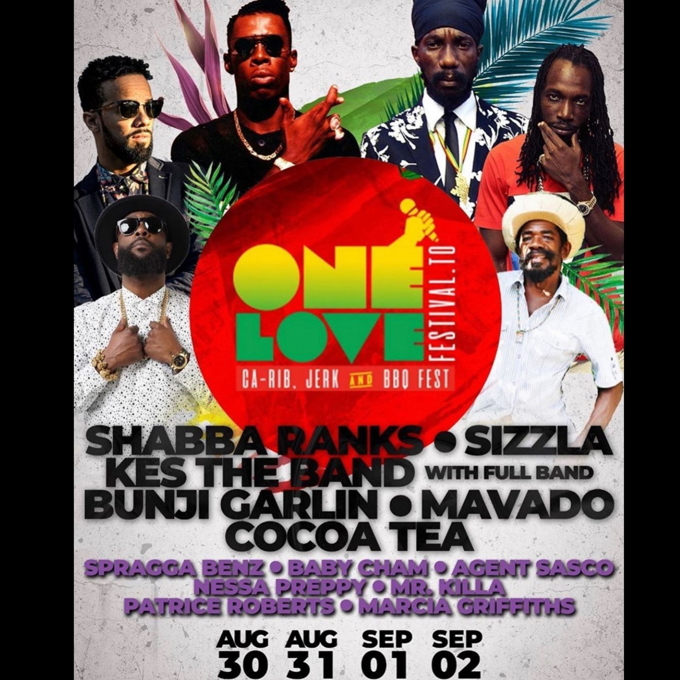 One Love Music Festival Toronto w/ Shabba Ranks, Movado, Sizzla & KES