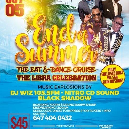 End Of Summer - Eat And Dance Cruise 2019