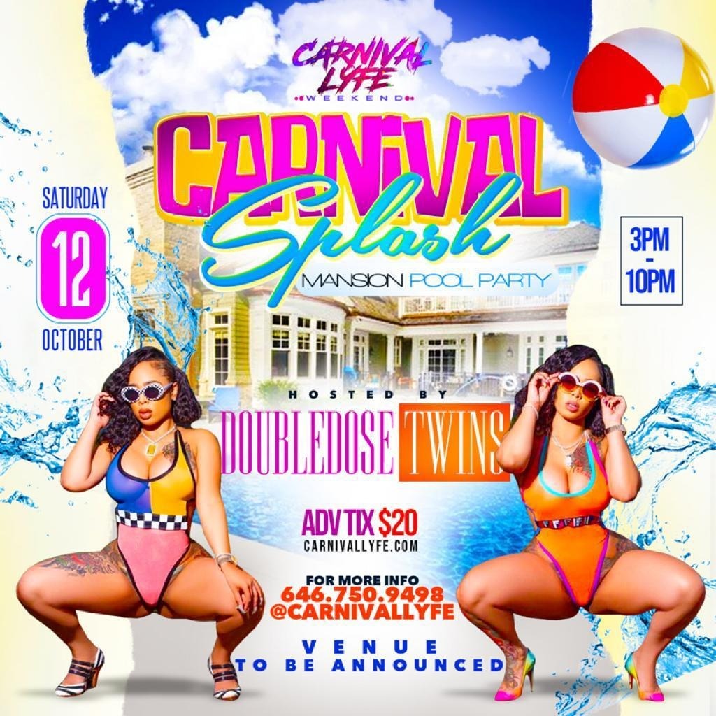 Carnival Splash Mansion Pool Party 2019 FT DOUBLE DOSE TWINS