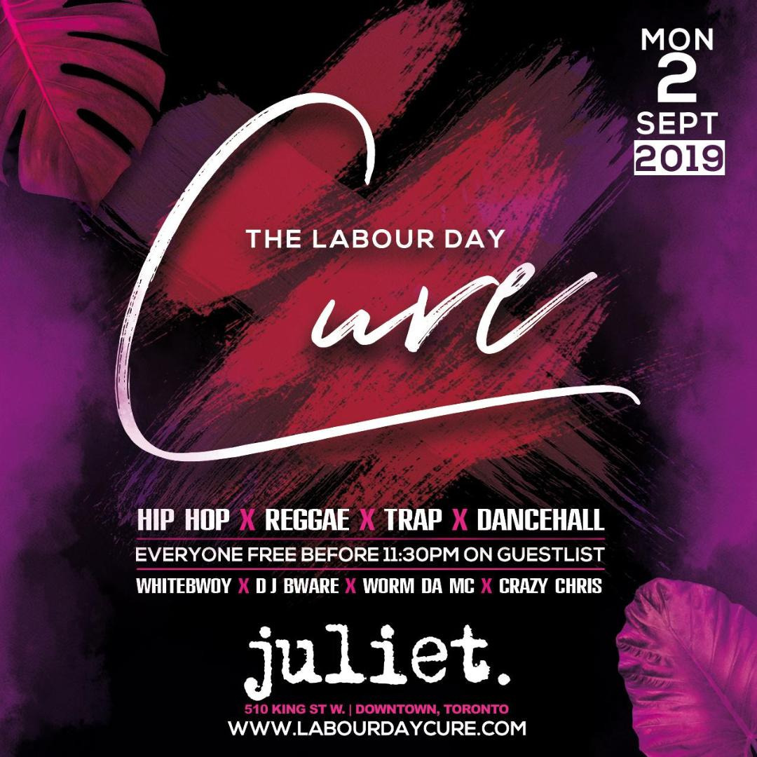 LABOUR DAY CURE LONG WEEKEND!