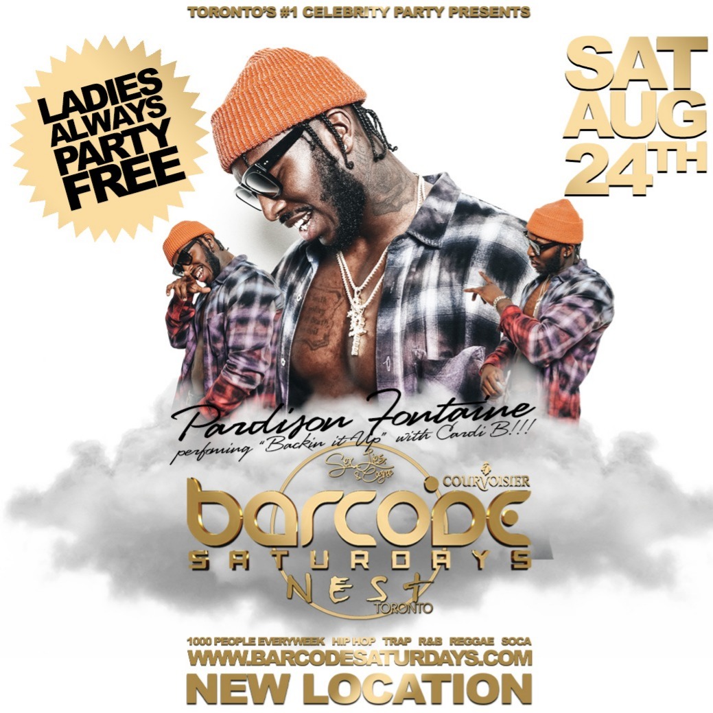 PARDISON FONTAINE LIVE BARCODE SATURDAYS @ NEST TORONTO