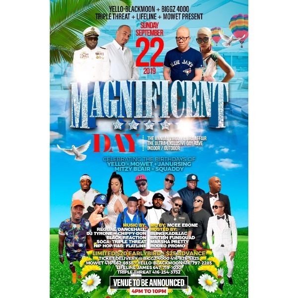 Magnificent DAY PARTY  – The Annual Virgo/Libra Affair Day 2019