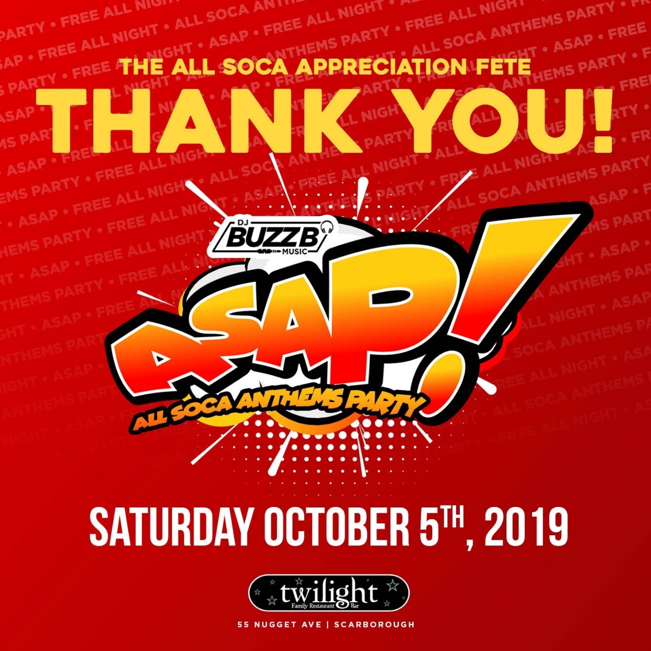 ASAP - ALL SOCA APPRECIATION PARTY EDITION