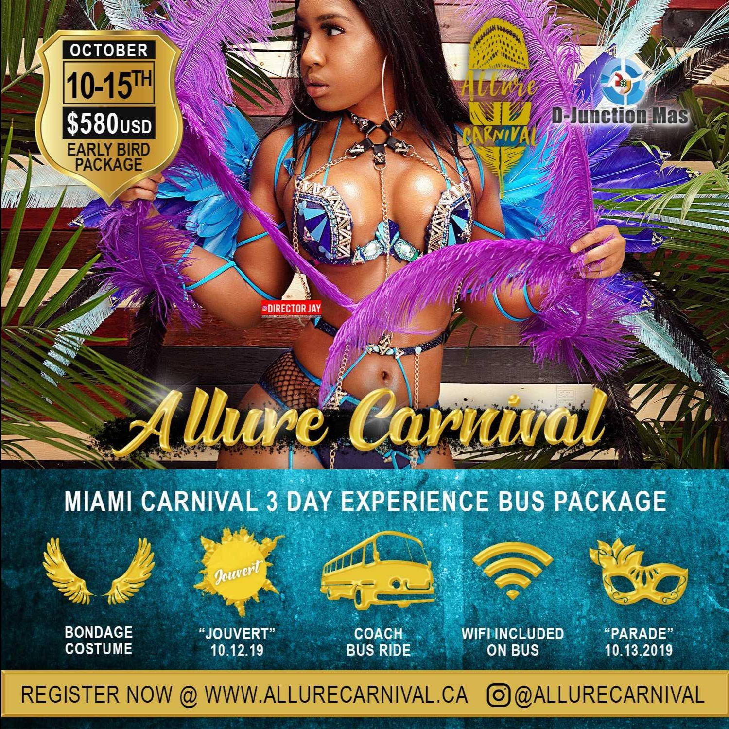 Miami Carnival 2019  Costume and Bus Package For Miami Broward carnival