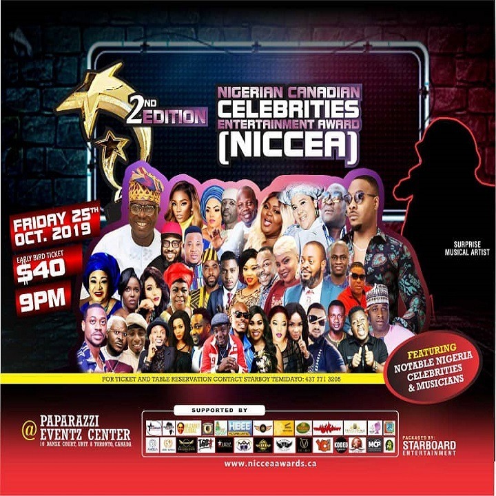 Nigerian Canadian Celebrities Entertainment Award 2019