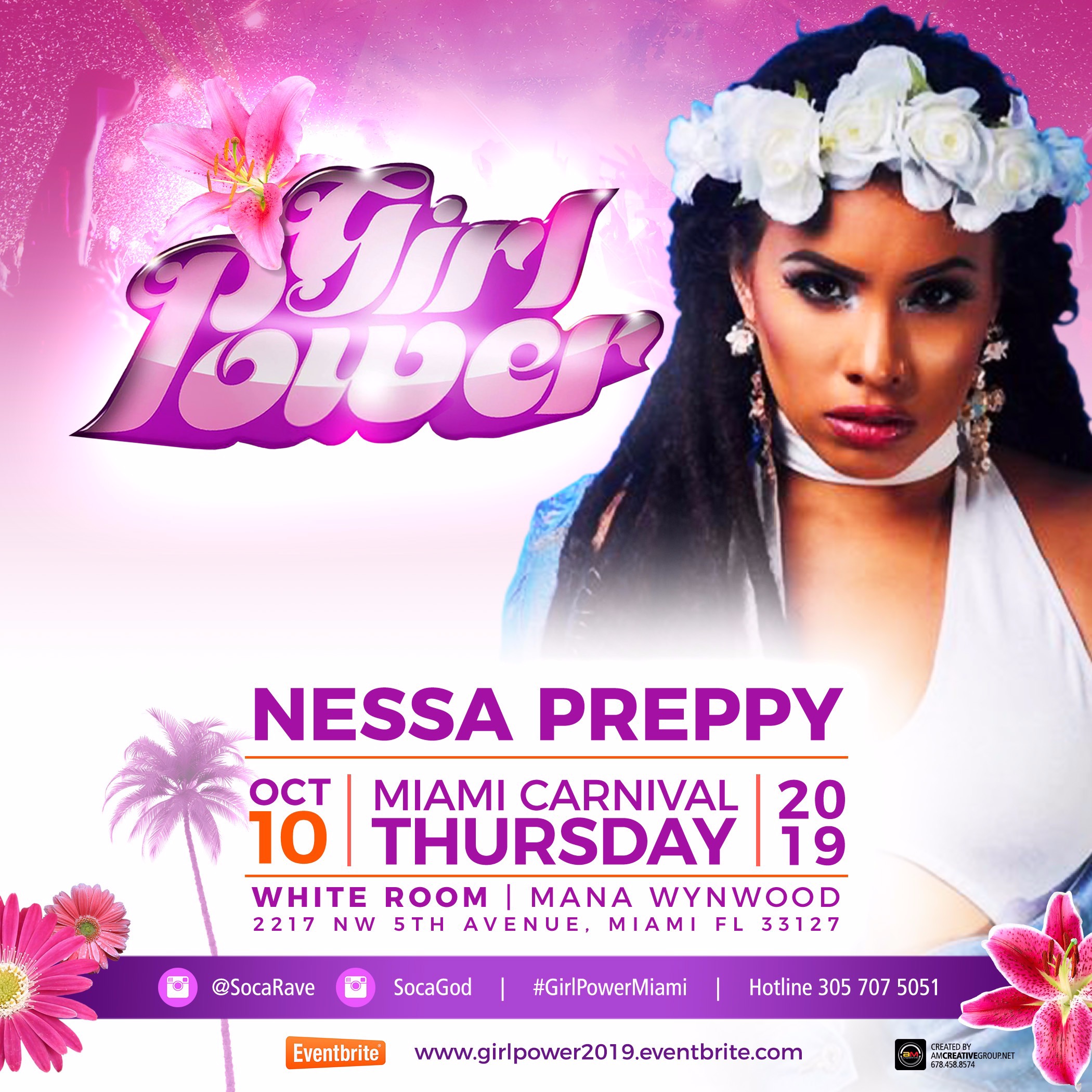 Girl Power Feat NESSA PREPPY Live in Miami 2019 Tickets 10 Oct Mana