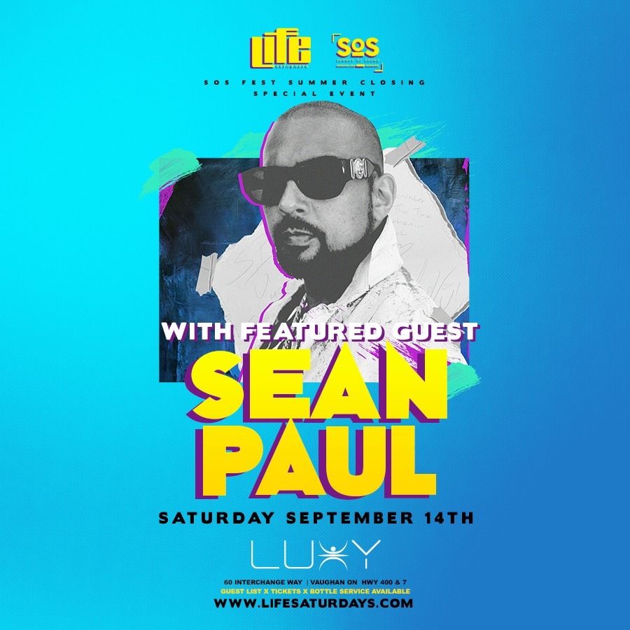 SEAN PAUL | Life Saturdays x SOS Fest Special Event
