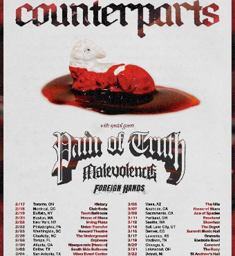 Counterparts, Pain Of Truth, Malevolence & Foreign Hands | Tickets